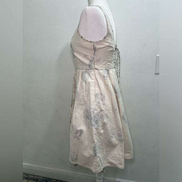 Moulinette Soeurs Ivory Corset Anthropologie Canvas "Workshop Dress" Size 4 EUC - Picture 4 of 8